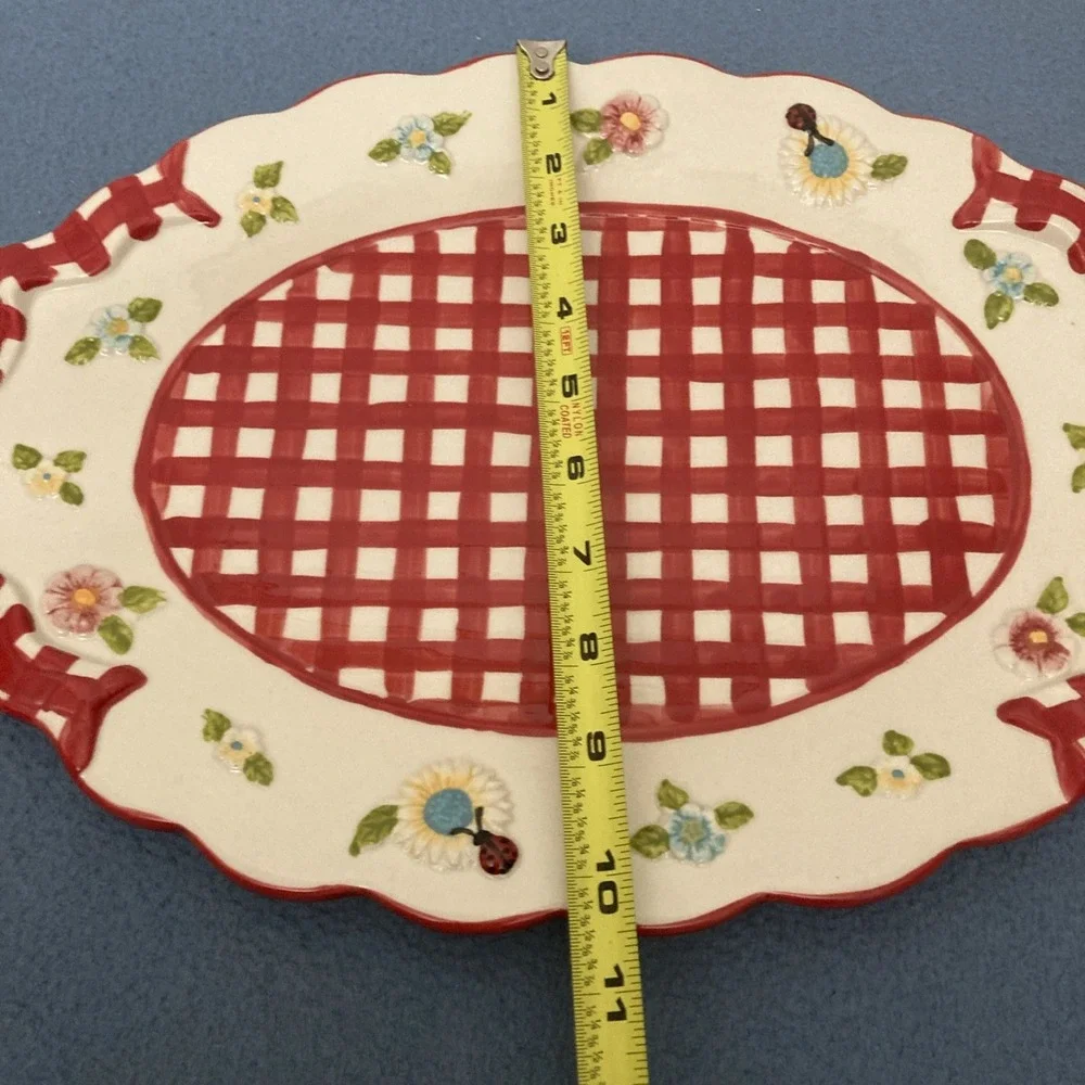 HTF Temp-tations by Tara Gingham Garden Red 16